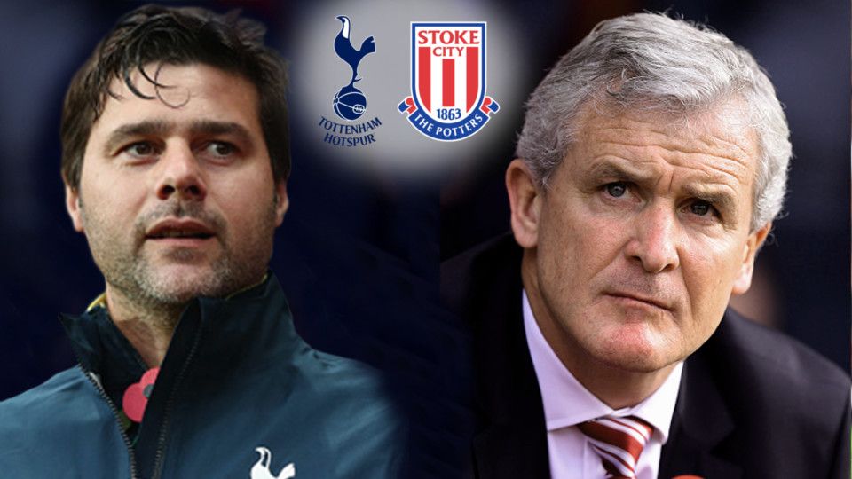 Mauricio Pochettino (Kiri) dan Mark Hughes Copyright: &copy; Grafis: Eli Suhaeli/INDOSPORT/GETTY IMAGES